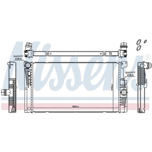 Nissens kühler - 1x,