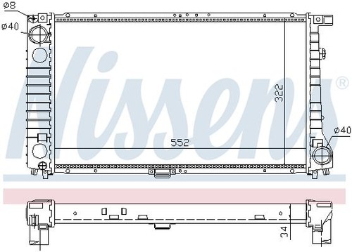 Nissens kühler motorkühlung - nissens, kühler,